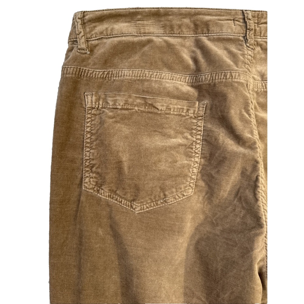J.McLaughlin Pants Women's 10 Brown Velvet Velour Straight Leg Stretch - Picture 6 of 12